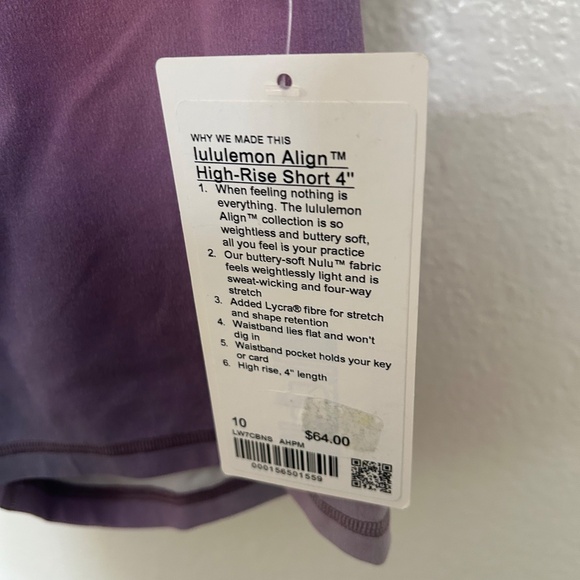 Lululemon Align short size 10 - Picture 6 of 6